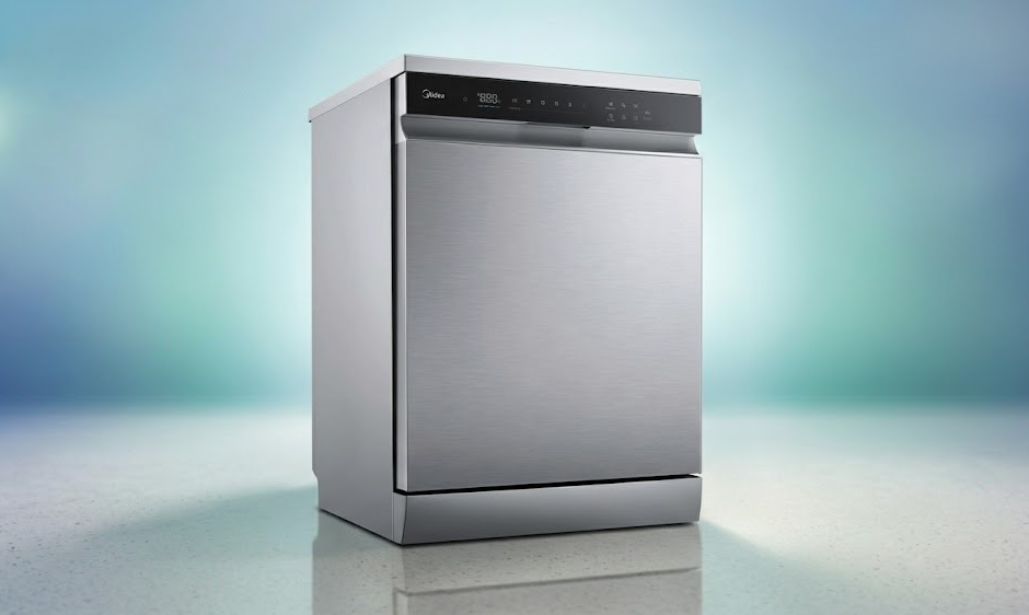 Lava-louças Midea SmartHome 14 serviços inox com conectividade por aplicativo e secagem Open Dry